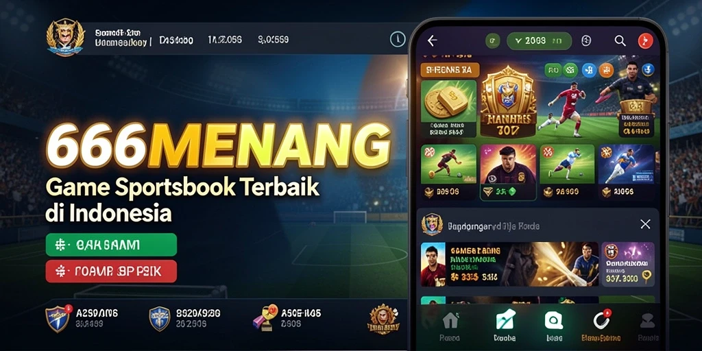 Tampilan antarmuka pengguna yang menarik dan interaktif dari 666MENANG.