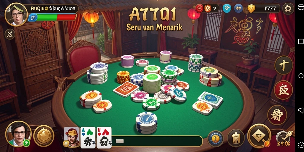 Tampilan gameplay menarik A7777 saat bermain QiuQiu.
