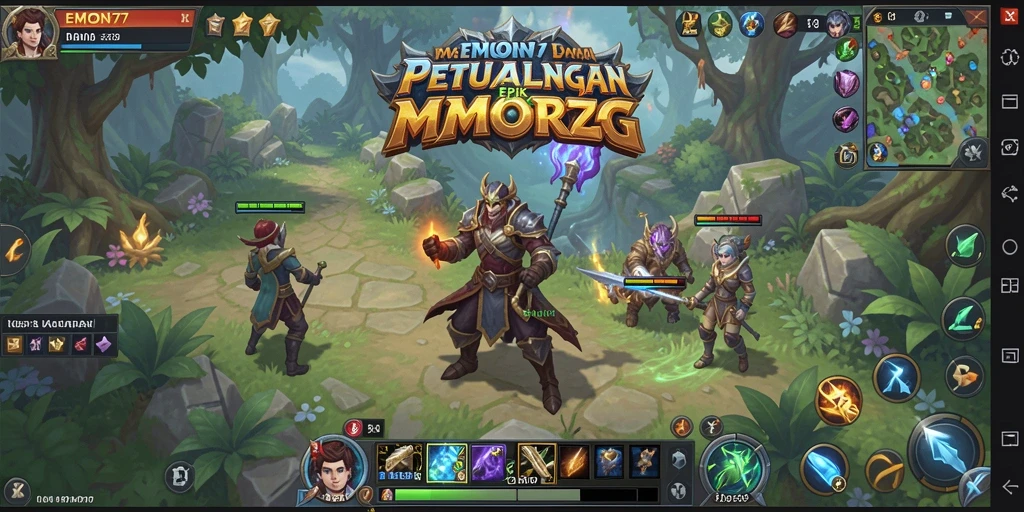 Tampilan gameplay EMON77 yang mendalam dan menakjubkan.