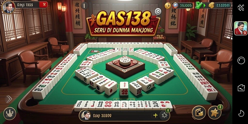 Tampilan unik gameplay Mahjong dari GAS138 dengan suasana yang menarik.