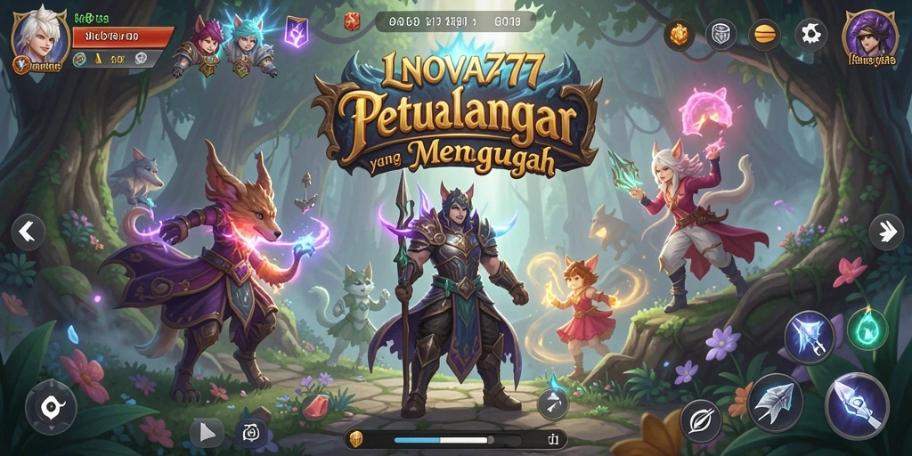 Screenshot gameplay LNOVA777 yang menampilkan aksi seru dalam petualangan RPG.