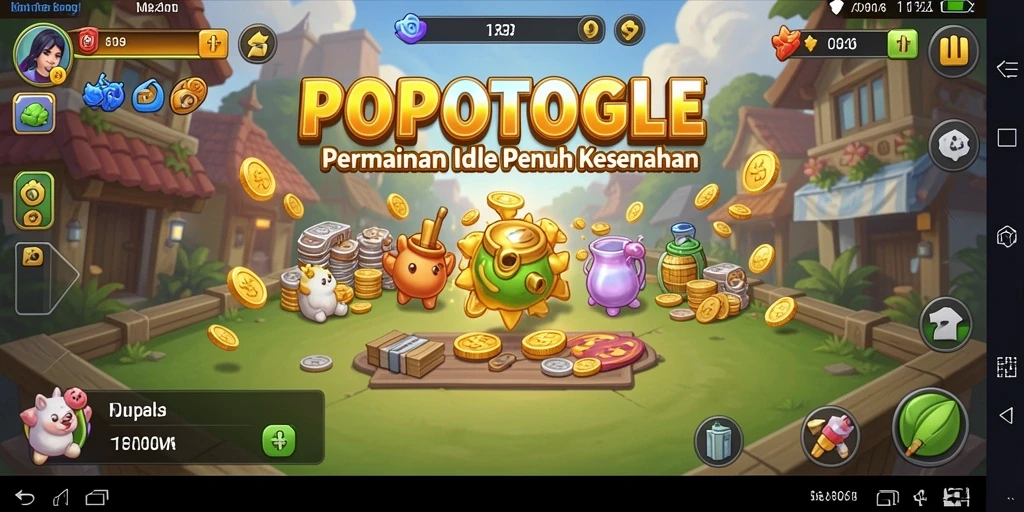 Tampilan permainan Idle yang menarik dan penuh warna.