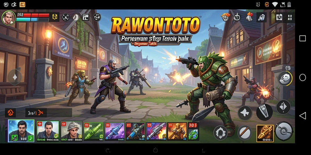 Tangkapan layar RAWONTOTO menampilkan aksi strategi yang mendebarkan.