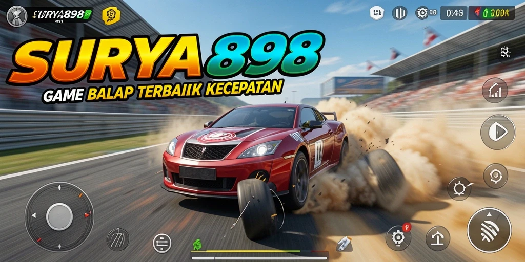Gameplay menarik balapan mobil di SURYA898.