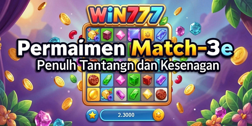 Tampilan gameplay WIN777 yang seru di kategori Match-3.