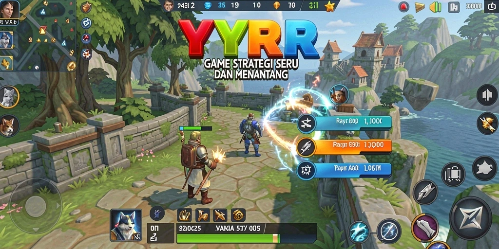 Tampilan gameplay YYRR yang menampilkan pertempuran strategi seru.